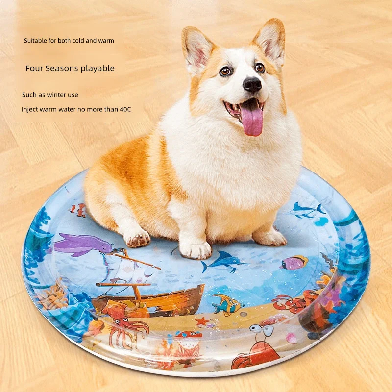 Summer cooling pet water mattress ice pad dog sleep square small kennel highquality refrigeration 250312