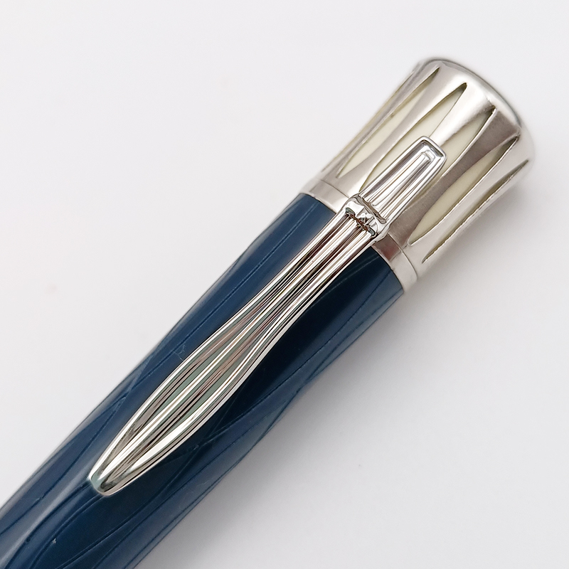 M Rollerball Ballpoint Pen Great Writer Edition Mark Twain Black Blue Wine Red Resin Engrave With Serial Number 0068/8000