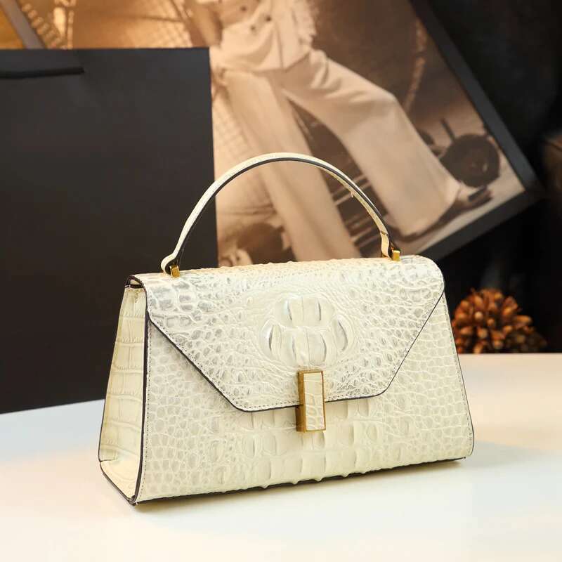 Fashion Crocodile Pattern Women Handbags Lady Shoulder Messenger Bag Genuine Leather Portable Small Shell Bags