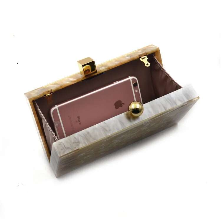 Marbg Acrylic Evening Box Clutch Purse Handbags Women Bgas Designer Shoulder Crossbody Bags Banquet Sac A Main