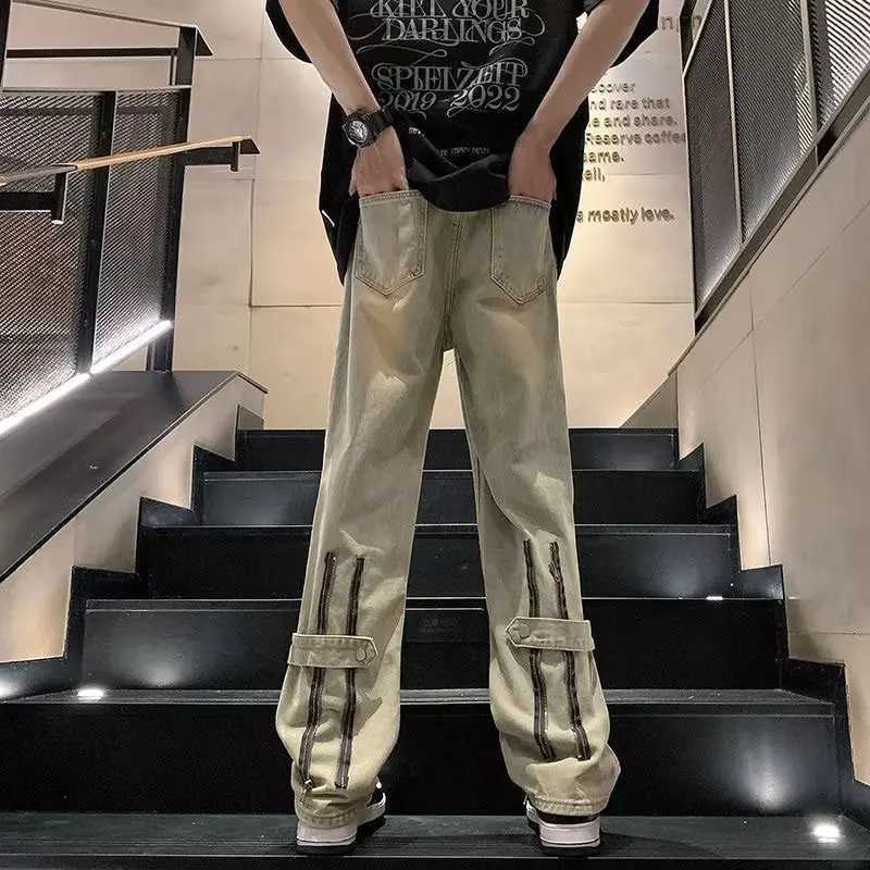 Casual Pants Y2k Baggy Jeans Y2k Streetwear Trousers Male Denim Shorts Flared Jeans Men Clothing Jean Man Mens Mens Cargo NewT250319