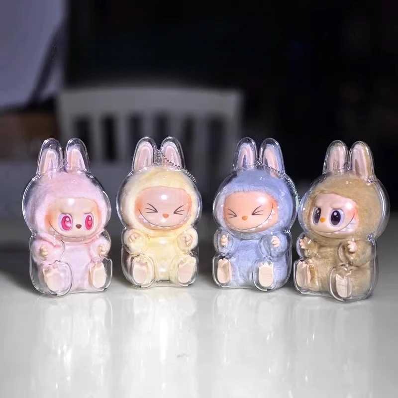 Hot selling anime character Labubu has a seat series vinyl pendant doll model toy cute monster replicated keychain toy birthday giftXJ250319