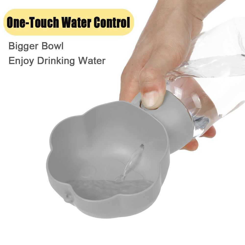 Portable pet beverage bottle with food and water storage container for small dogs cats and puppies Y250319