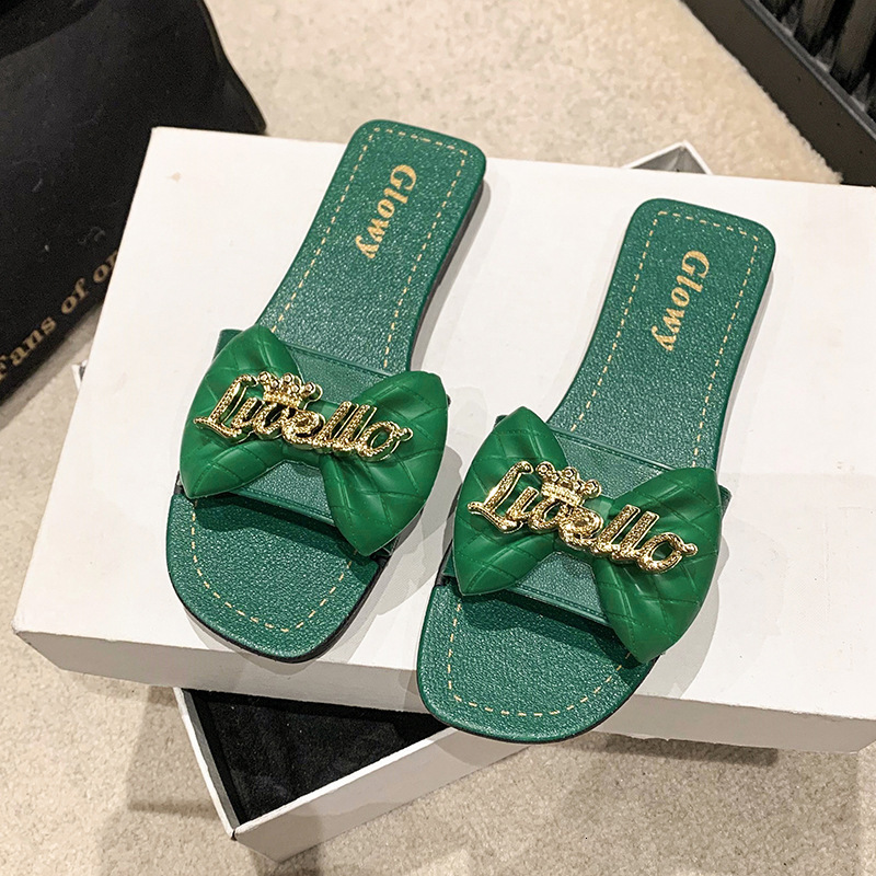 French Beach Women's Sandals 2025 New Designer Multifunctional Fashionable Slippers Indoor Niche Fairy Style Bow Sandals Outdoor Casual Shoes