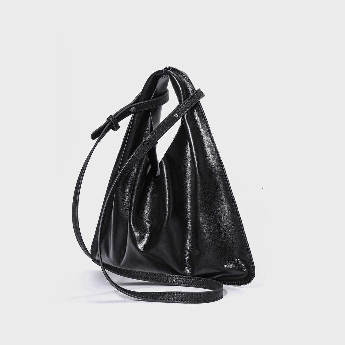 Real Leather Women S High End Handbag Korean Lazy Style Commuting Dumpling Armpit Bag Shoulder And Crossbody Handbag Shoulder Bags