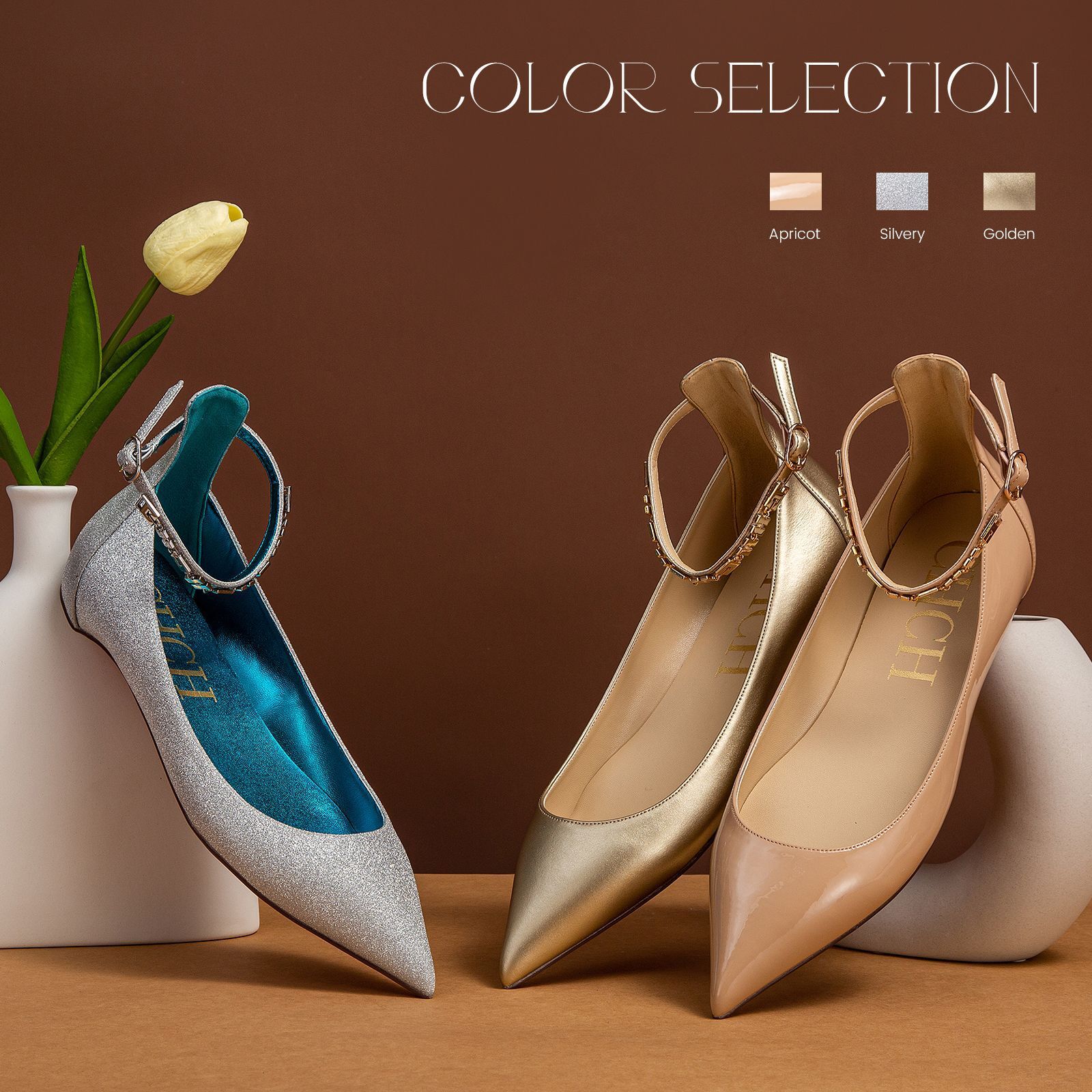 Designer CHCH French Nude Pointed Flat Bottomed Single With Shallow Mouth Temperament, Fashionable, Casual And Comfortable Women's Shoes