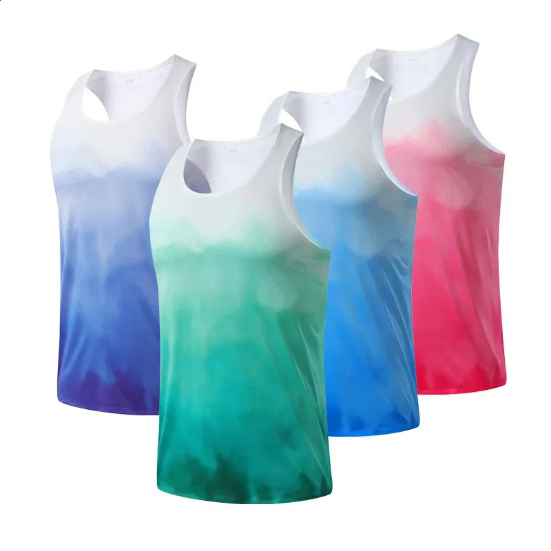 Fitness Vest Men Marathon Lightweight Women Racerback Couple Running Quick Dry Tank Tops Gym Clothing Traning Sports Singlet Man 250319