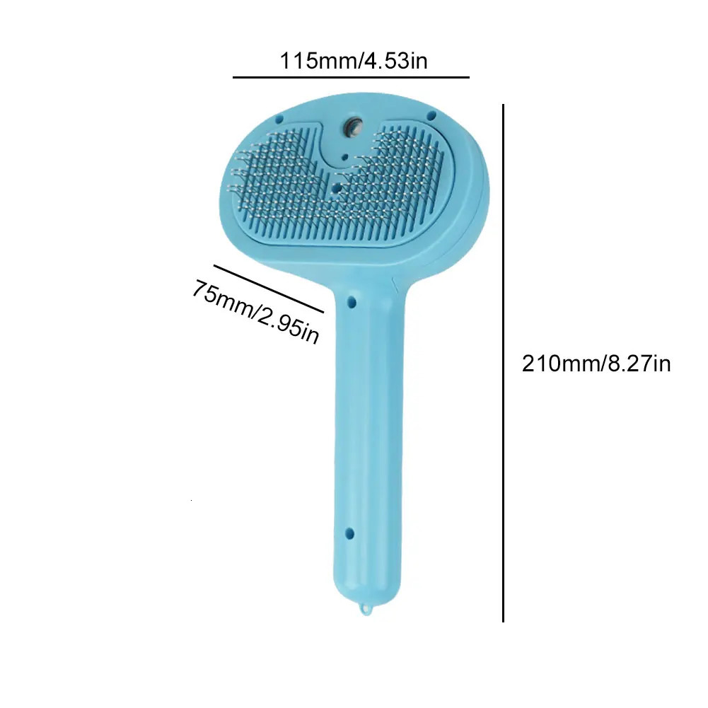 Cat Steam Brush Hair Remover MultiFunction Shedding Comb Floating Dematting for Small Large Pets 250318
