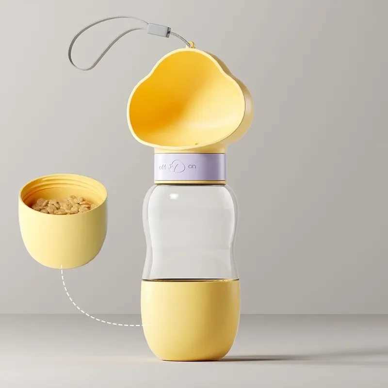 Portable Dog and Cat Water Bottle with Storage Container for Food and Water Used for Feeding Small Dogs and Pets Y250319