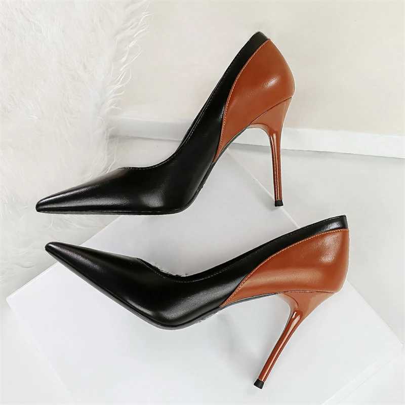 BIGTREE Spring Autumn Pointed Toe Wan Pumps Thin H Fi Party Ladies Shoes Womens Shoes Y250319