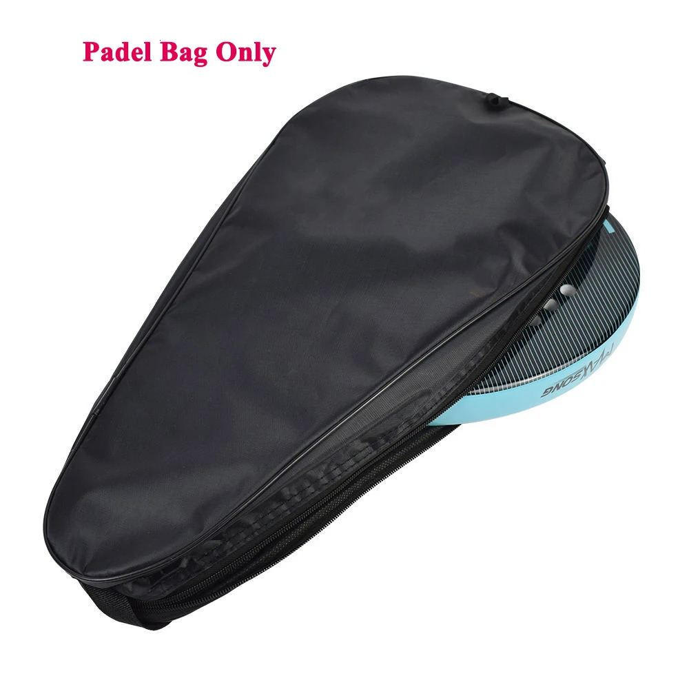 Oxford Black Padel Paddle Bag Cover For Various Tennis Racket Soft Face Carbon Fiber EVA Racquet Unisex Tennis Shoulder Bags 250320