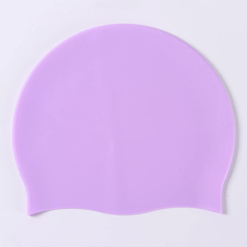 Silicone World Silicone Swimming Cap Men Women Long Hair Waterproof Color Sports High Elastic Adults Swim Pool Hat Diving Hat 250320
