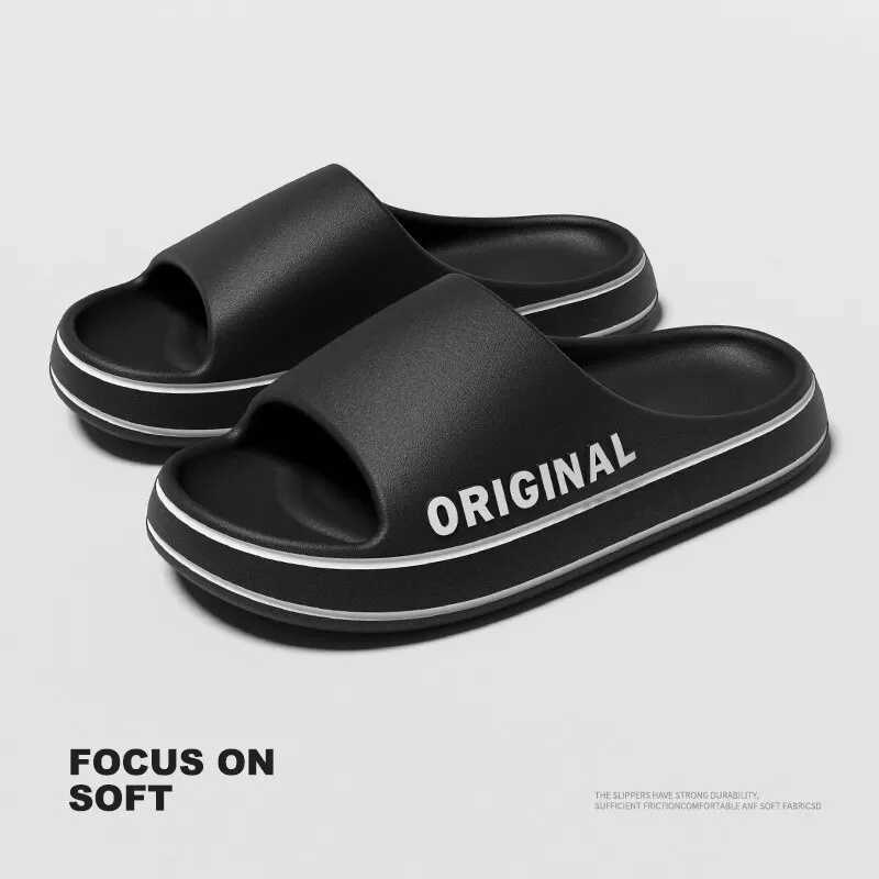 Feslishaoet summer cool mens slippers soft sandals beach casual shoes light EVA slider brand sandals outdoor Y250320