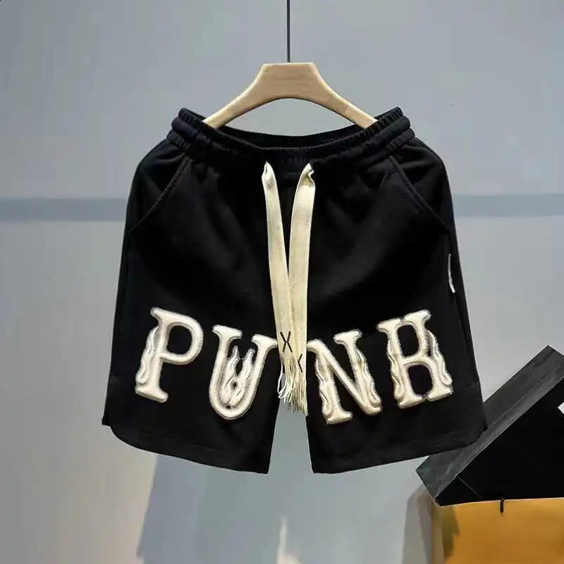 Mens summer sports pants fashion loose American casual five point 250319