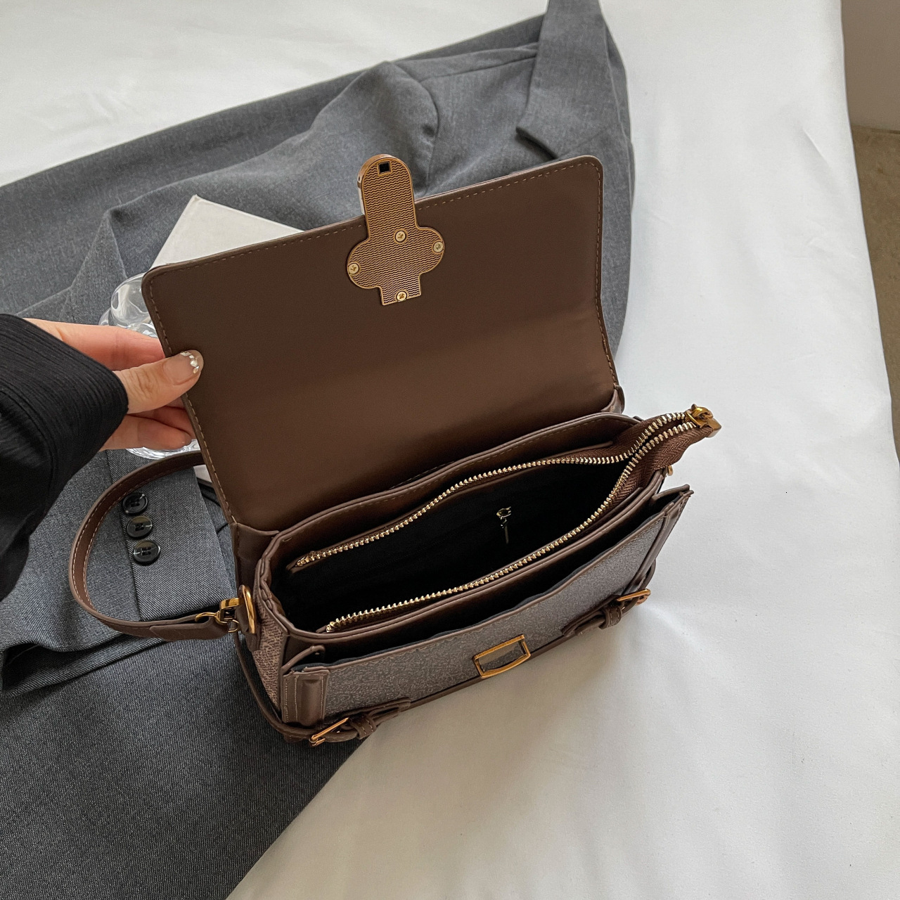 Advanced Style For Women, Niche Light Luxury New Fashionable Small Square Bag, Single Shoulder Crossbody Bag