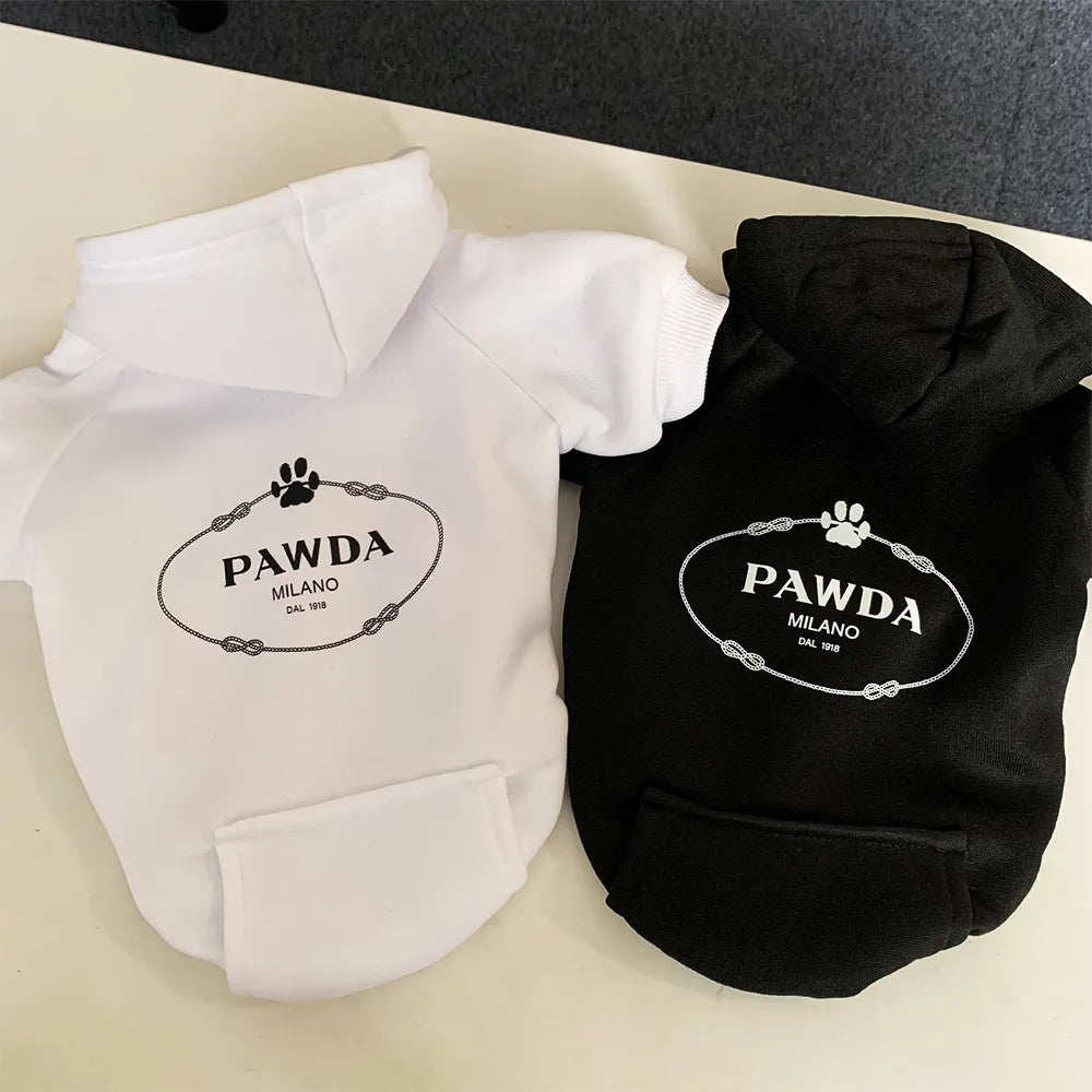 Fashion Winter Dog Hoodie Sweatshirts with Pockets Warm Dog Clothes for Small Dogs Chihuahua French Bulldog Coat Clothing for Small Medium Dogs XXL A4