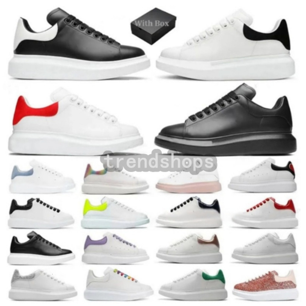 Designers Oversized Men Casual Shoes Velvet Espadrilles White Black mcqueenshoe Leather Suede Women Flats Lace Up Platform s Traine Sneakers EUR36-46 039