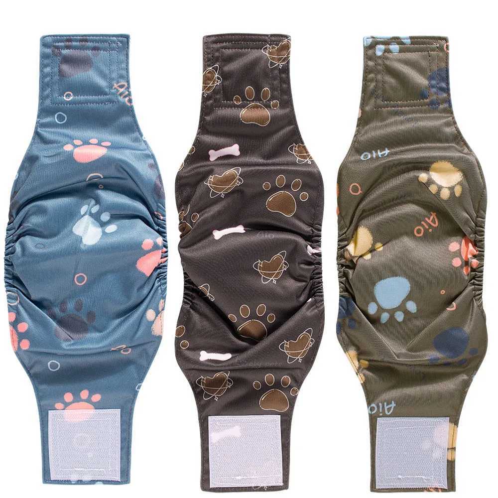 BIAI 1PC Durable Washable Mens Dog Diaper Packaging Pet Boy Dog Cloth Sleepwear Reusable Pet Dog Underwear Y250320