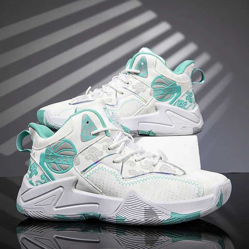 New Basketball Shoes Men High Top Breathable Basketball Sneakers For Men Fluorescent Mens Chunky SneakersW250320