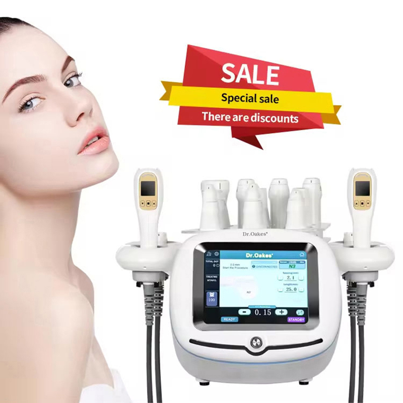Latest Hifu High Intensity Focused Ultrasound 2 in 1 MFU and RF Portable HIFU 7D Lift And Tightening Wrinkle Remover Skin Tightening Machine