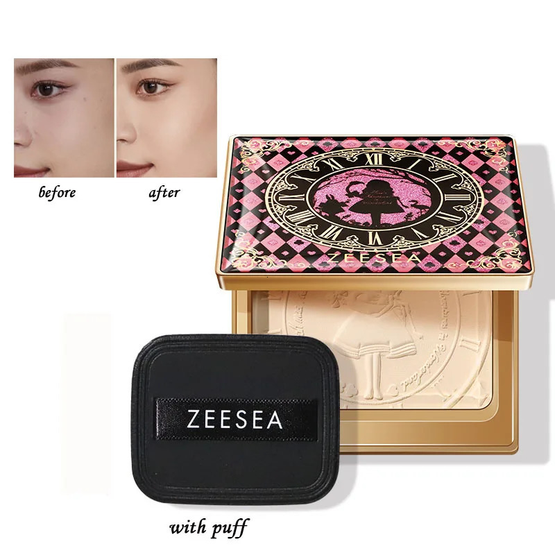 Zeesea Compact Basic Powder Natural Light Coverage Matte Soft Waterproof Oil Control Set Powder Cosmetics Wholesale 250319