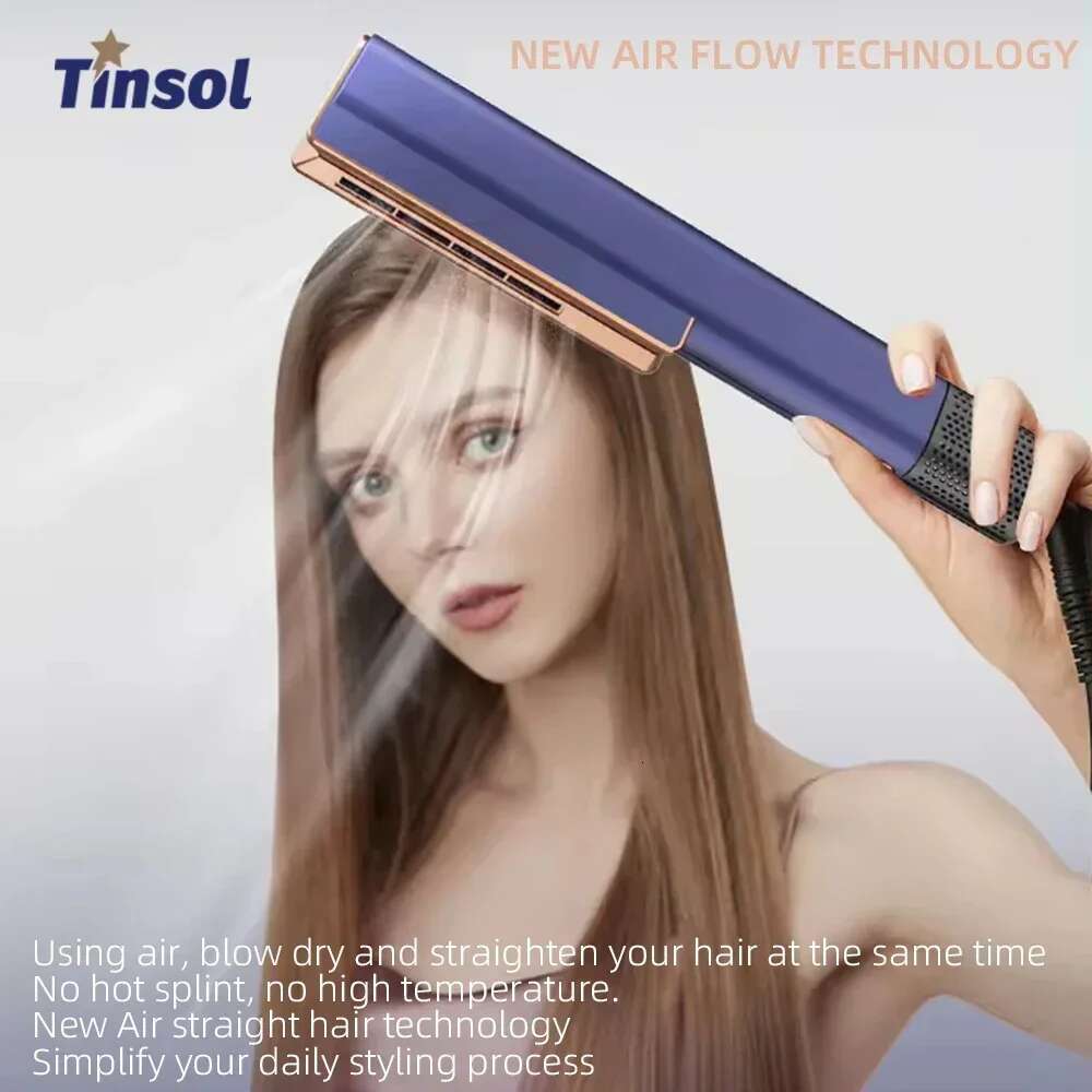2 In 1 Straightener Multi Styler Hair Dryer 110000Rpm Electric Hair Brushes Straightening Air Intuitive Airw