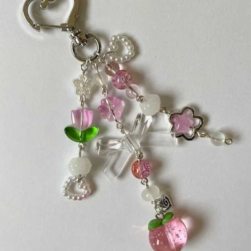 Strawberry Peach Keychain Y2K Gift Fairy CoreXJ250319