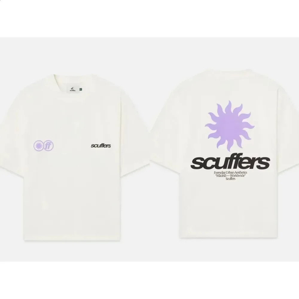 Scuffer Graphic Womens Tshirt Gothic style oversized long sleeved cotton streetwear Y2k top Harajuku casual mens clothing 250311