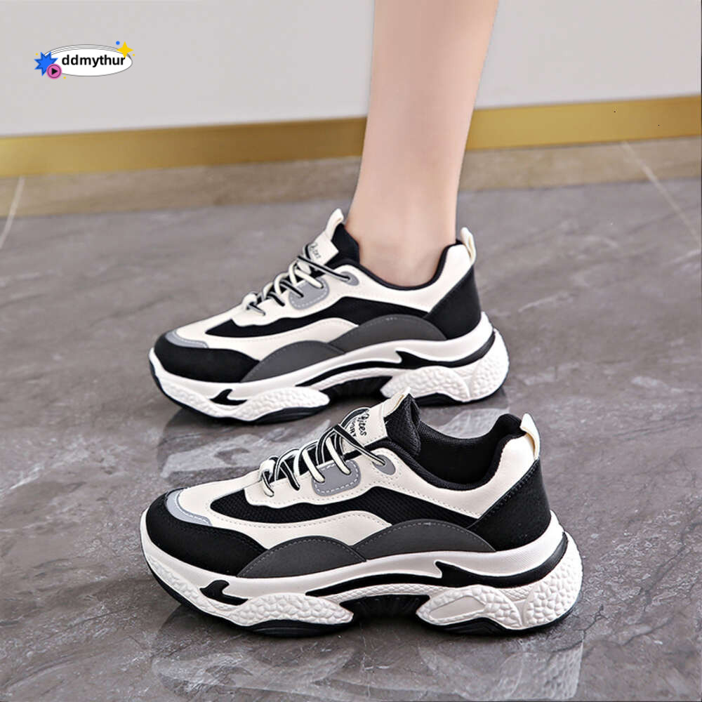 CRLAYDK Women's Fashion Chunky Sneakers Lace Up Platform Casual Running Walking Shoes Comfortable Dad Breathable Sport Tennis ddmythur