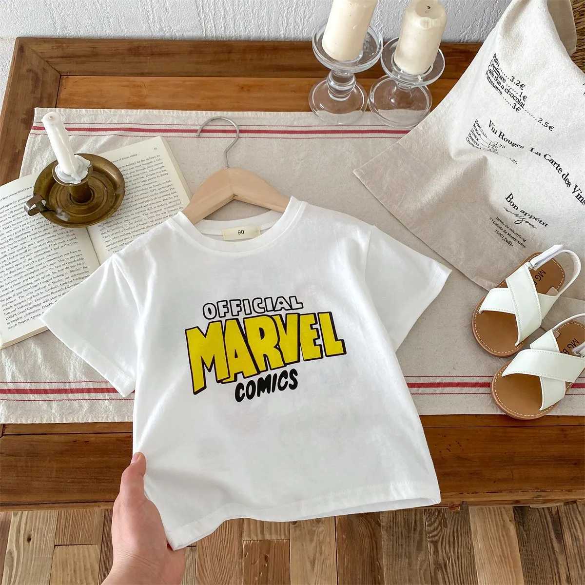 Boys T-shirt Summer Childrens Clothing Loose Fashion Short Sleeve Top Childrens T-shirt cartoon Printed Baby T-shirtT250320