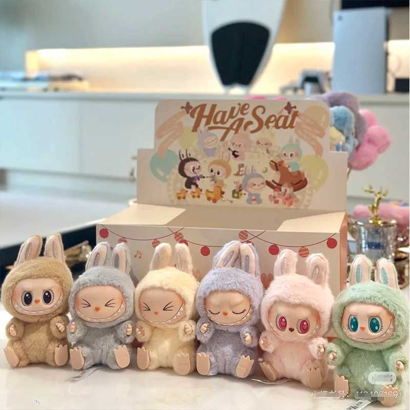 1 1 Replica Labubu has a seat series vinyl pendant doll model toy inventory cute monster keychain made in China with high qualityXJ250319