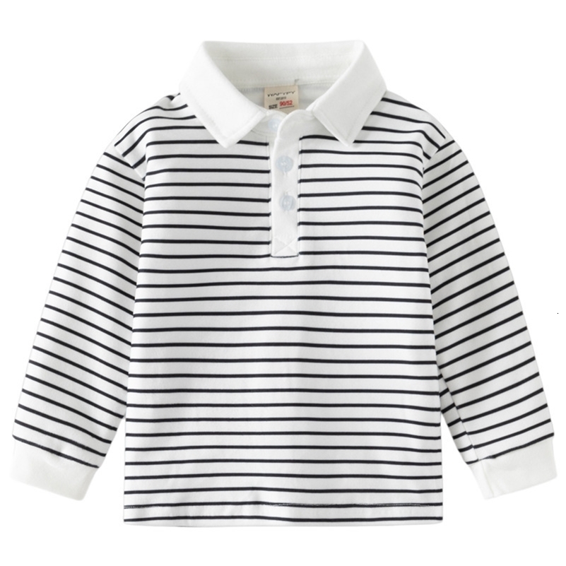 Boys Clothes Long Sleeve Polo Shirts for Kids Baby Tops Pure Cotton Sport Tops Spring Autumn Lapel Sweatshirts Children Clothing 250319