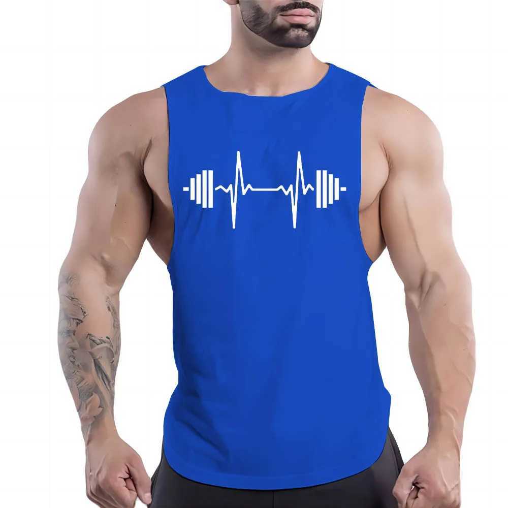 Four season vest sports sleeveless shirt quick drying breathable vest top mens fashion casual gym outdoor basketball printXJ250319