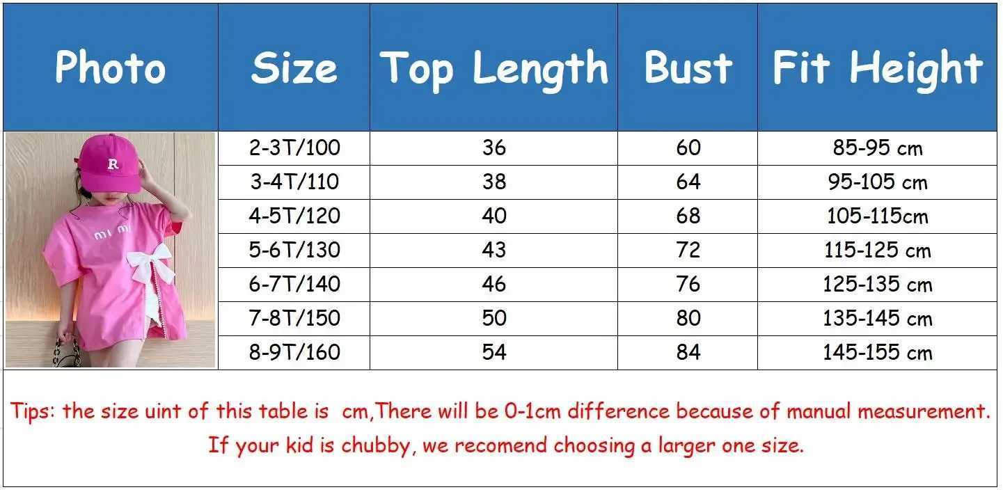 Summer girls T-shirts fashionable short sleeved girls clothing teenagers tops childrens clothing childrens clothing preschool girls clothing 2 3 4 5 6