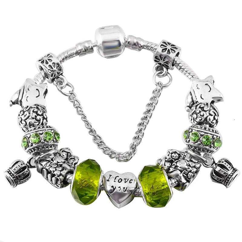 2024 Valentine's Day Gift Charm Bracelets With I LOVE YOU Bride Beads Bracelets Bangles For Women Fiancee Jewelry Gift