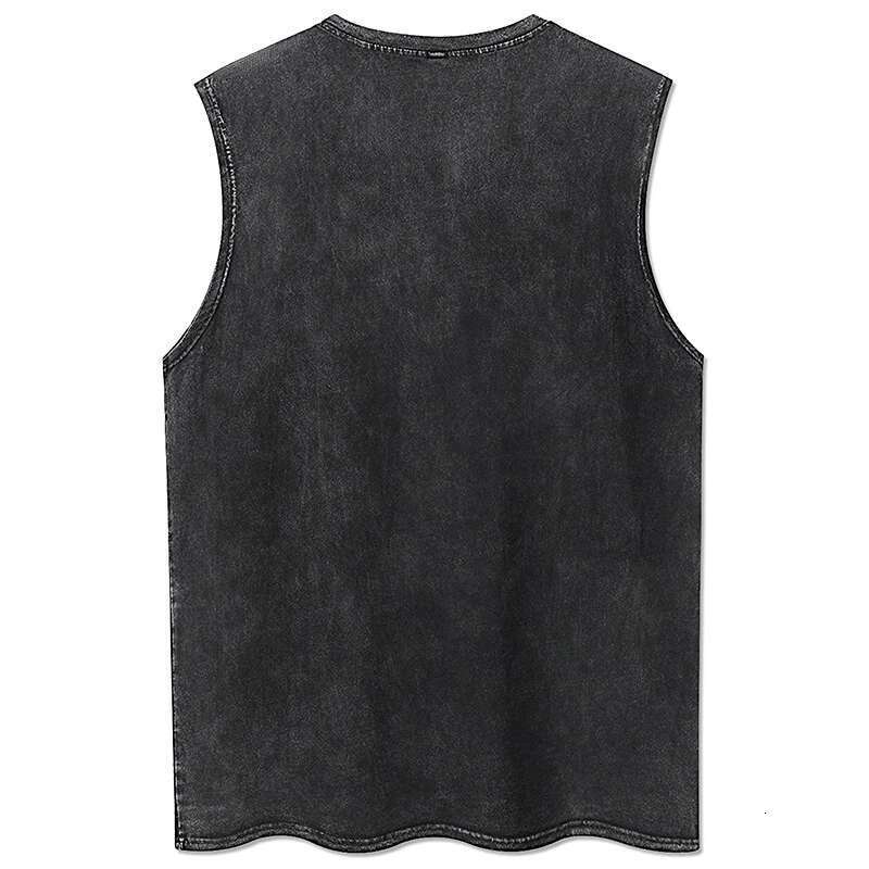 Y2K Men's and Women's Tank Top, 100% Cotton, Retro, Black, Men's Wear, Hip Hop, Punk Rock, Sleeveless T-shirt, Gothic Tank Top