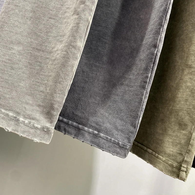 Vintage Streetwear Hip Hop Washed Worn Vest Oversize Casual Sleeveless Tshirt Summer Mens and Womens Waistcoat Top 250319