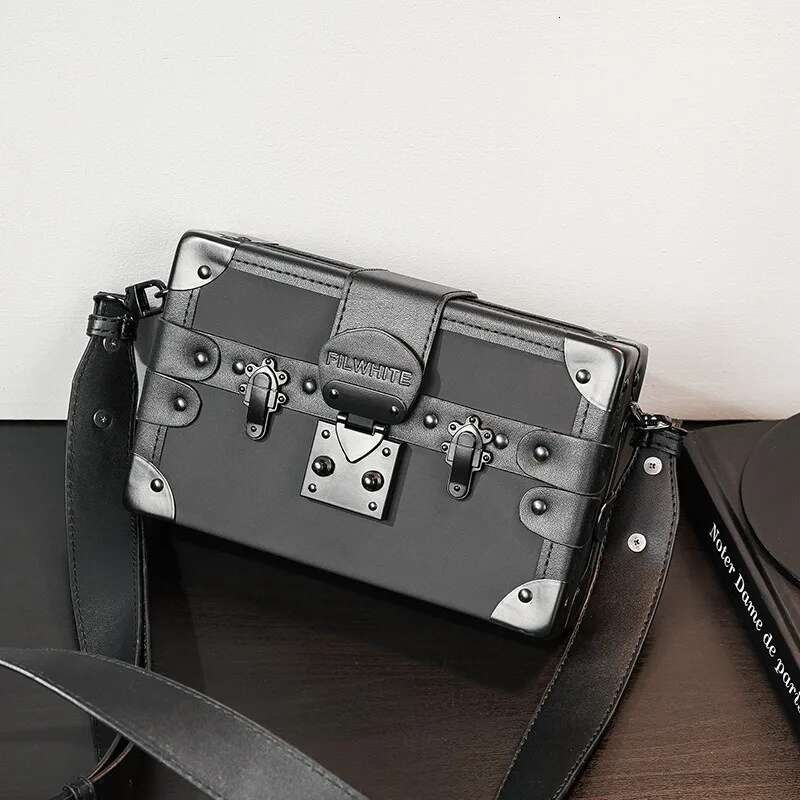 Men Brand Design Square Box Men's Crossbody Bags Shoulder Messenger Bag Mobile Phone Handbags Satchels