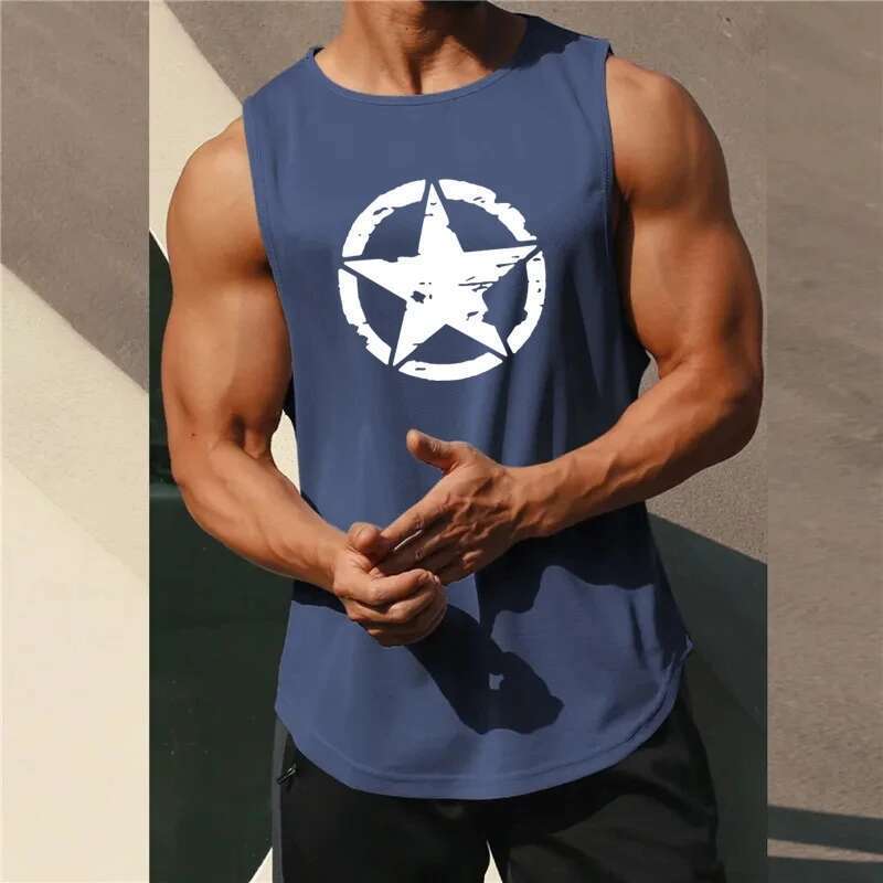 Men's Gym Clothing Quick Drying Sports Clothing Men's Summer T-Shirt Fitness Tanks Male Mesh Basketball Shirt Sleeveless Vest