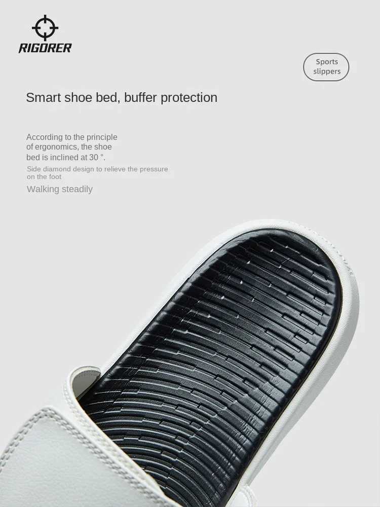 RIGORER Sports Slippers Mens Lifestyle Sandals Basketball Outerwear Beach Sandals Waterproof Swimming Couple Shoes Y250320