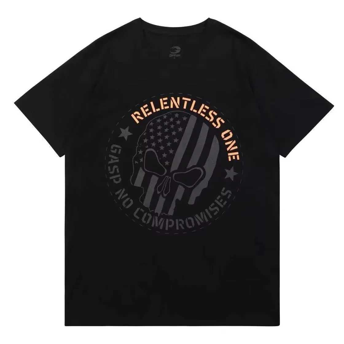GASP short sleeved muscle brothers summer sports T-shirt mens loose top training bodybuilding fitness outdoor sportswearT250319