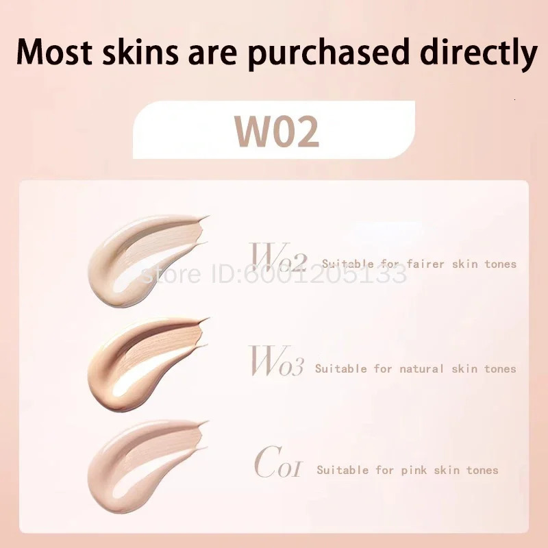 UODO Foundation Liquid Non Sticky Powder concealer Moisturizing Oil Control Dry Skin Foundation Cream Facial Makeup 250319