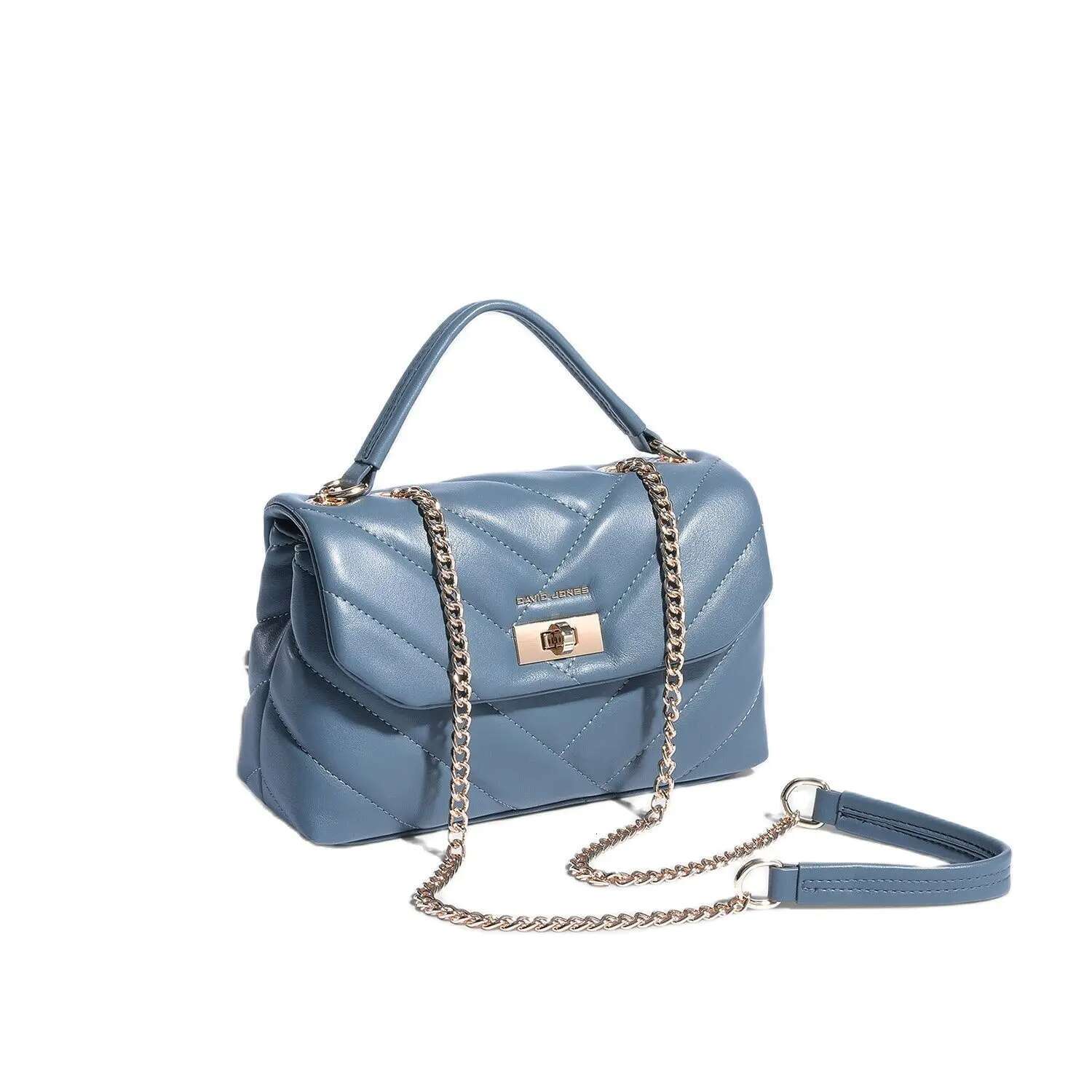 2024 New David Jones Female Crossbody Women Handbag PU Leather Lady Business Work Shoulder Bag Student Exquisite Fashionable