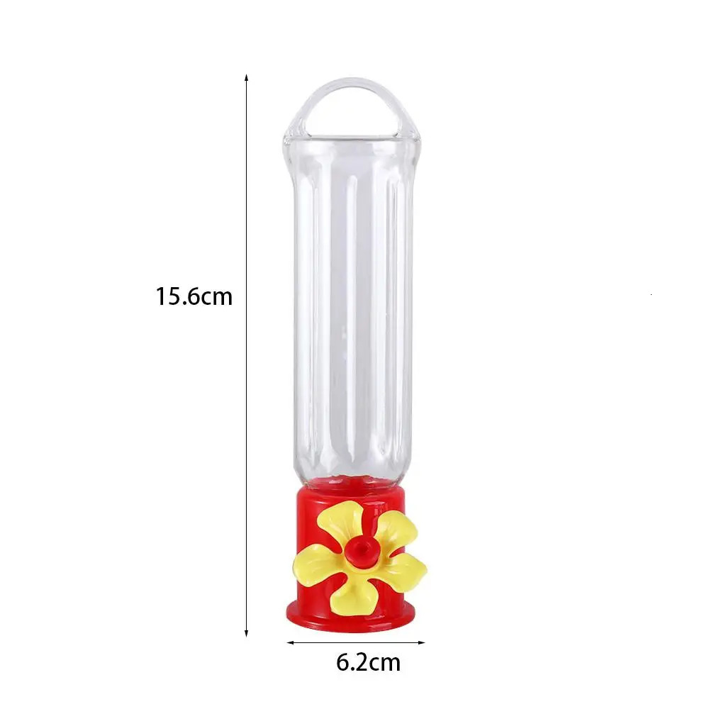 1 portable bird water dispenser with hanging wire transparent plastic leak proof hummingbird feeding bottle supplies 250320
