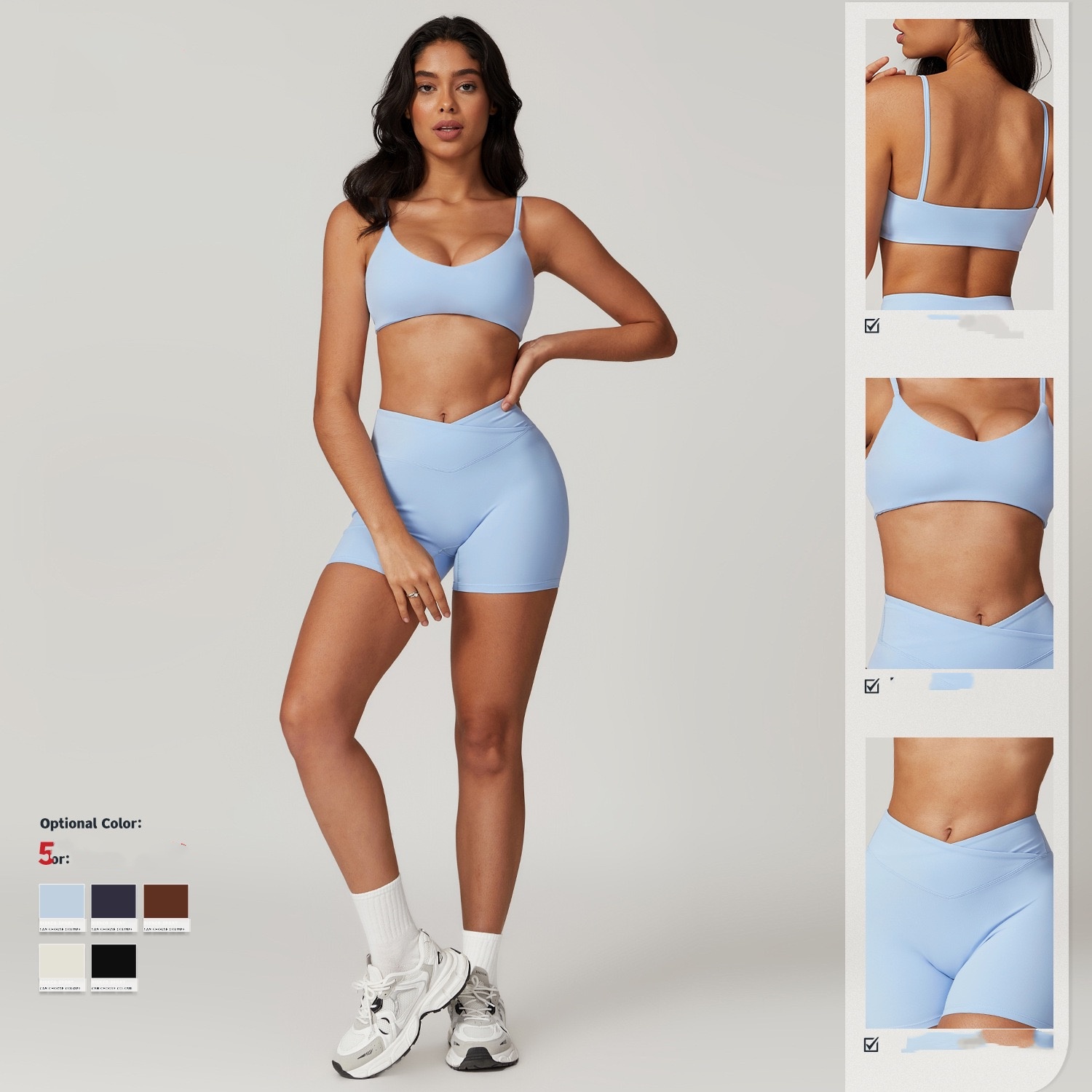 Top Yoga Set Seamless Top Sports Bra+Tight Pants High end White Low Back Dance Yoga Set Summer Women's Running Fitness Gym Pilates Set