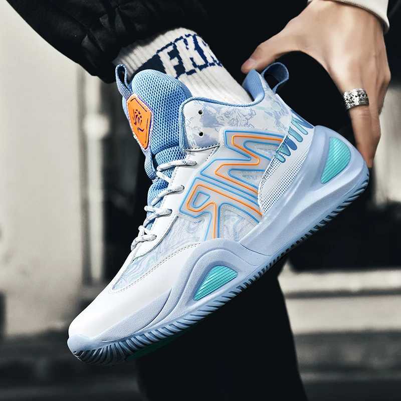 Field actual combat basketball shoes men grasp ground non-slip in the student tide shoes all match youth sports shoesW250320