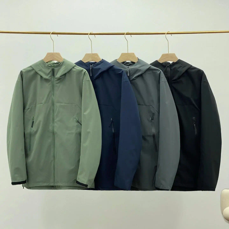 Hiking Jackets Men Autumn Spring Hooded Outdoor Climbing Camping Coat - Mens Waterproof Windproof Jacket