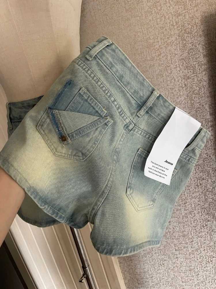 Mini denim ski bag Hip Waist Slim Summer A-line Zippers Washed Distressed Hot Girls Korean Fashion Street Clothing DailyXJ250320