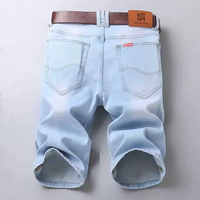 2025 Summer Brand Stretch Thin Bermuda Mens Denim Jeans Mens Knee Length Soft Ropa Hombre Shorts Size 28-35-40 W250319