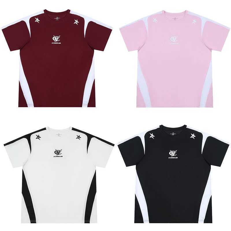 High stretch staff collar short sleeved T-shirt breathable and moisturizing Wick fabric sports T-shirt lightweight casual topT250319